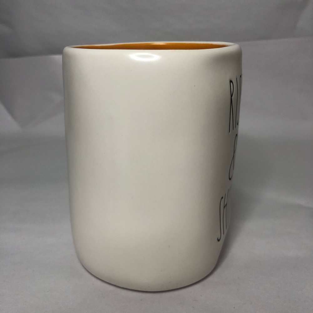 🆕 Rae Dunn "RISE AND SHINE" Mug With Orange🟠 Interior (RARE) - Picture 6 of 6